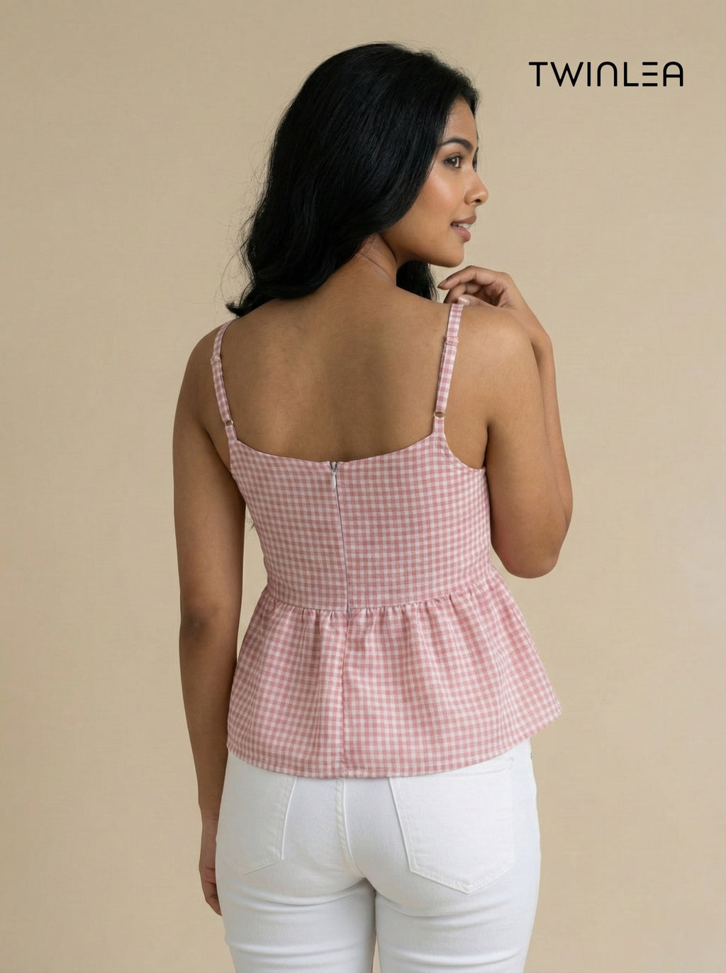 Gingham Breeze Top