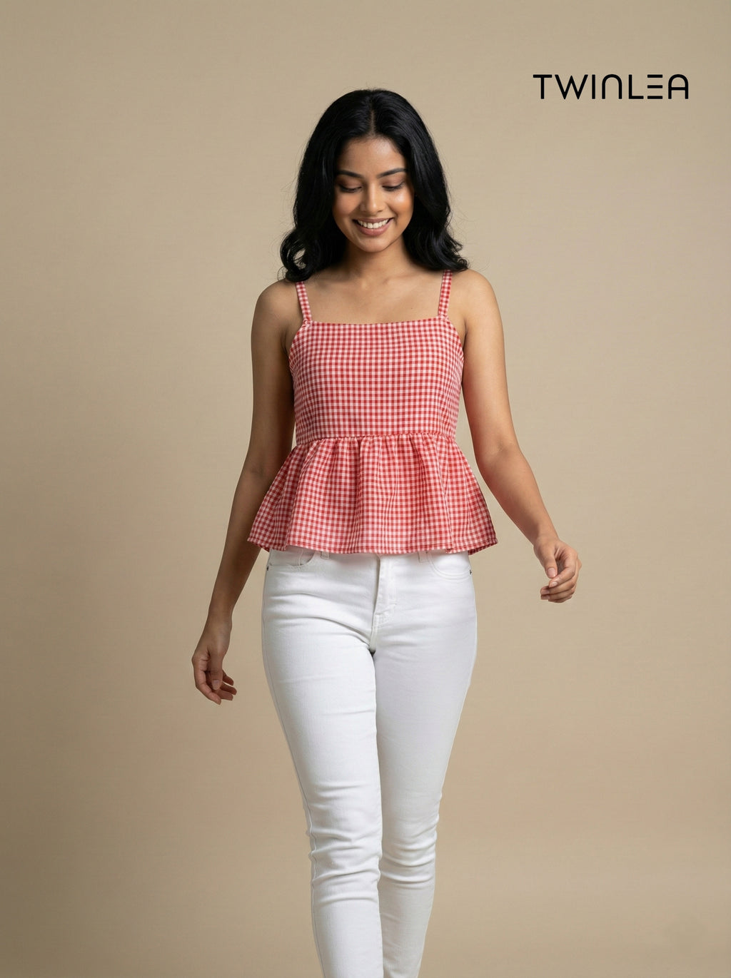 Gingham Breeze Top