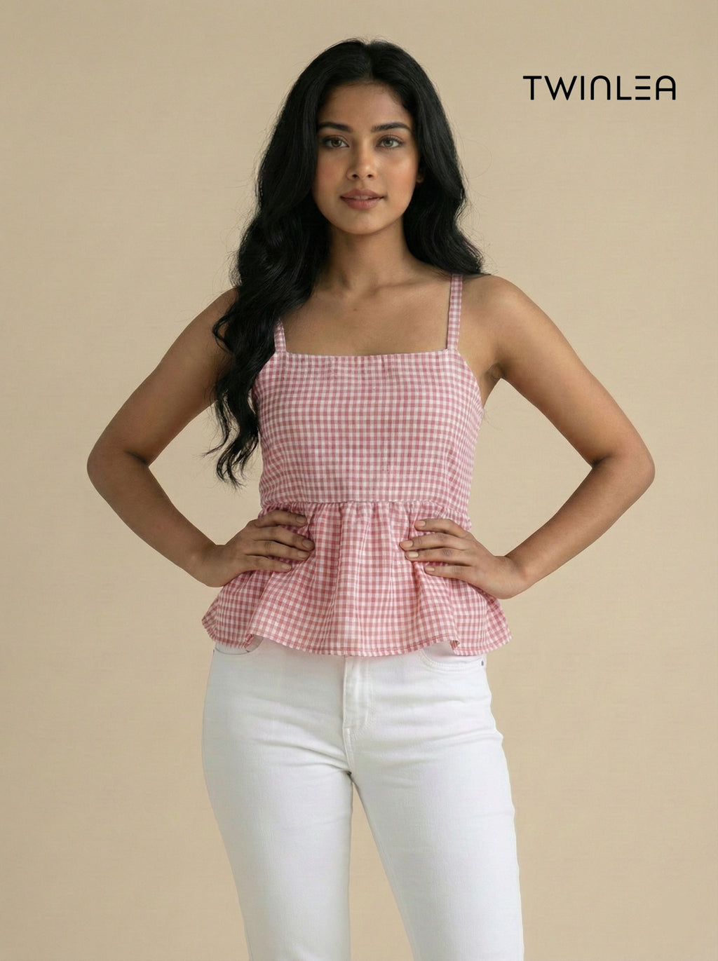 Gingham Breeze Top